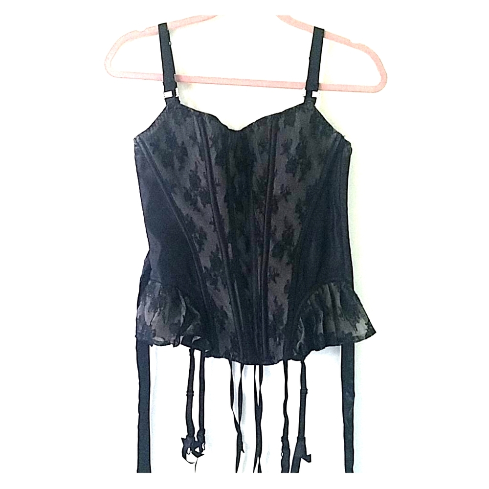 Halter Corset with Lace Detail